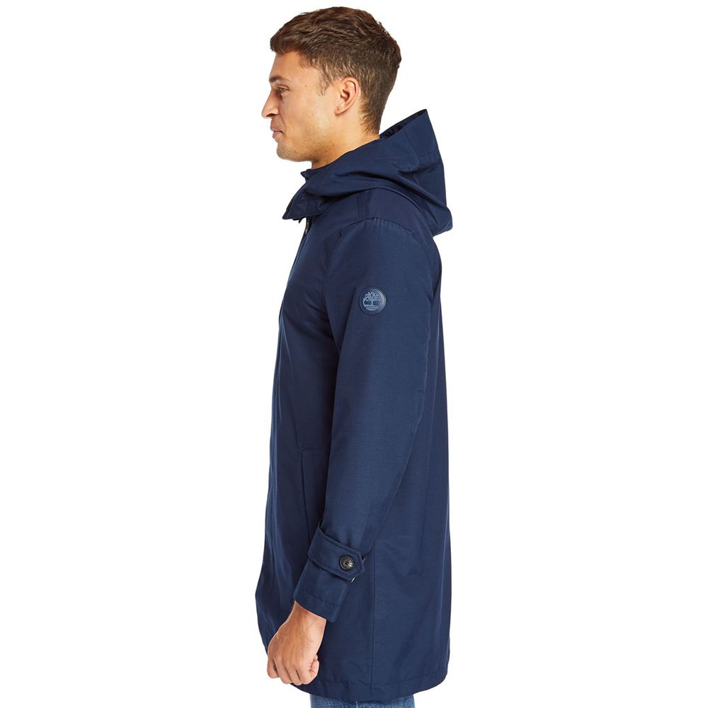 Chaquetas Timberland Hombre Doubletop Mountain Waterproof Raincoat Azul Marino - Chile DJR-792305